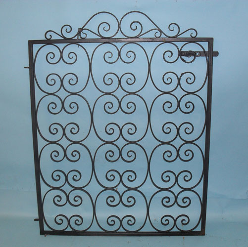 Very pretty gate - filled with hand forged scrolls