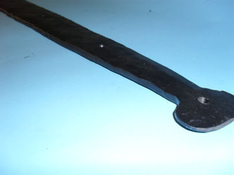 Large heavy duty hand forged hinge pin