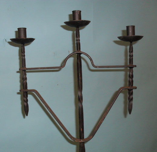 Tall floor standing candelabra - close up detail