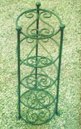 Pot stand with hand forged scrolls