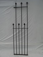 Rall railings with hnad forged spears