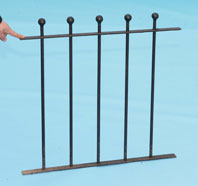 Railings with Hand Forged Ball Finials
