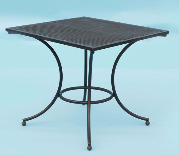 Square table with perforated top - seats 4