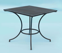 Square table with perforated top - seats 4